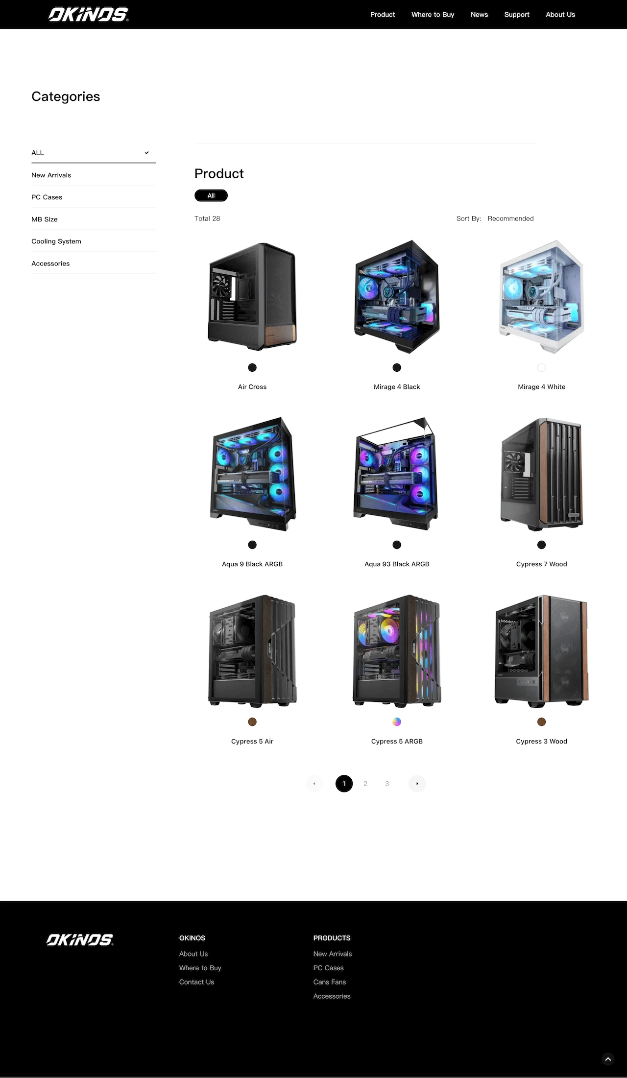 Okinos網頁案例 3