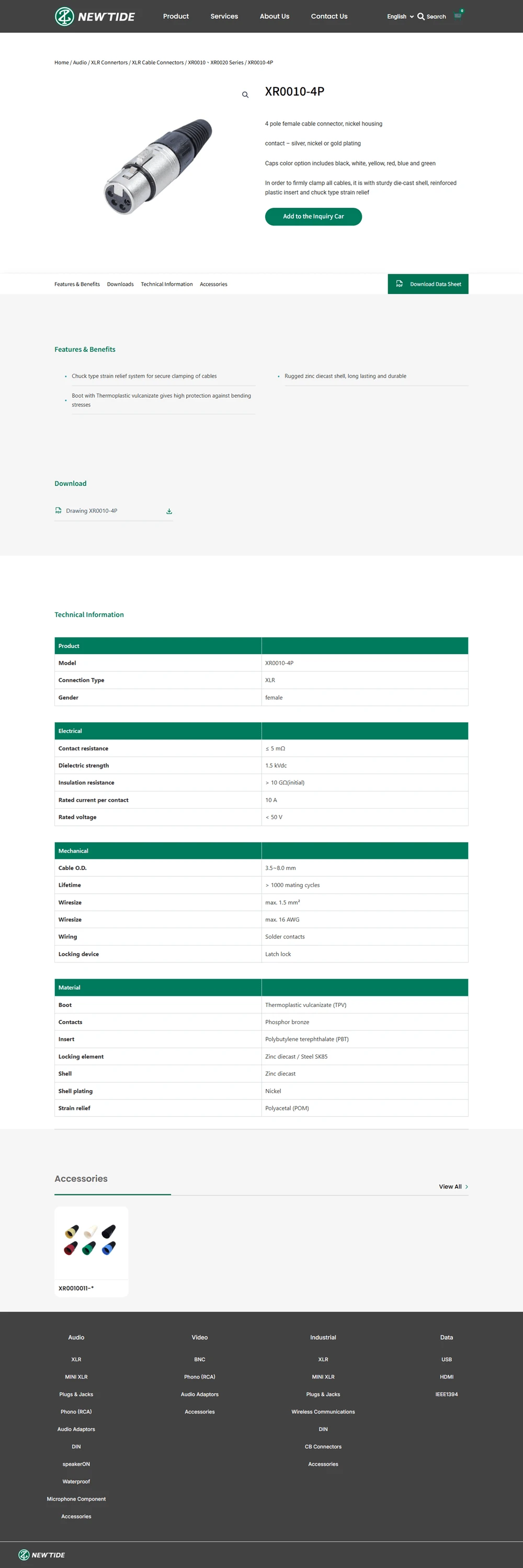 帝公網站案例 產品介紹頁面